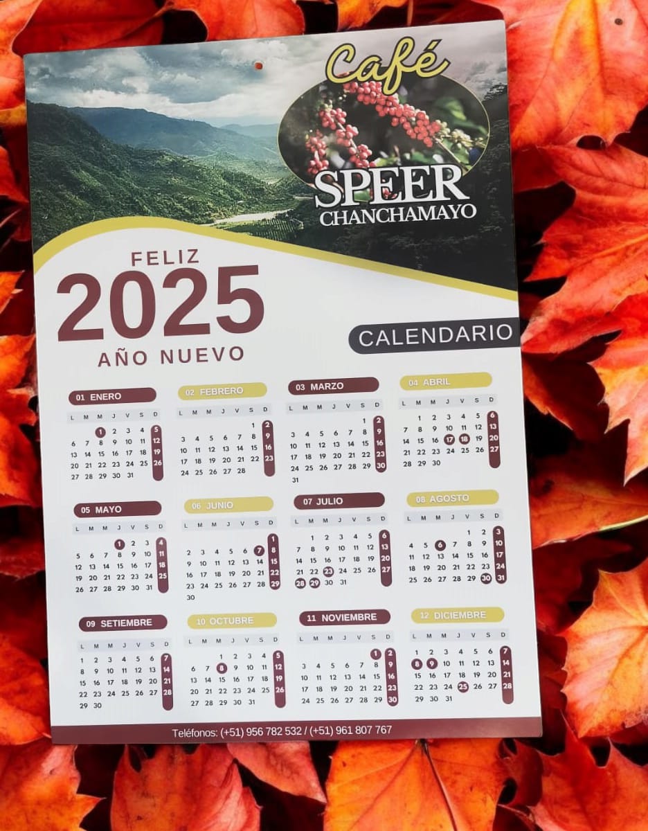 cafe speer calendario 2025